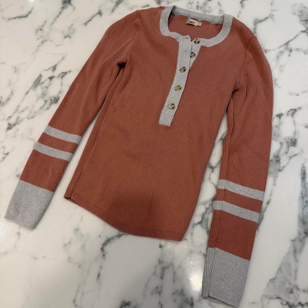 Faherty Women's Pink and Orange Jumper